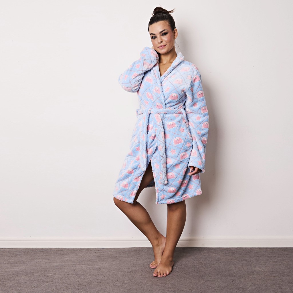 Roupão Feminino Adulto Macio Confortável Inverno Pelúcia Ultrasoft Moda Inverno