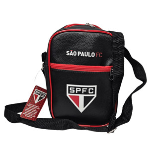 Shoulder Bag São Paulo Preto Vermelho 2 compartimento em Oferta na Shopee