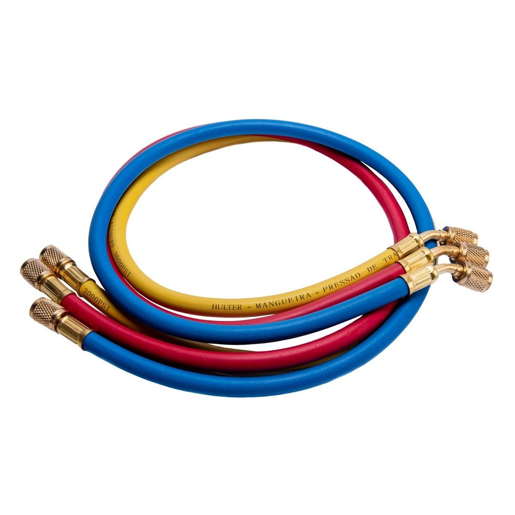 Jogo de Mangueiras para Manifold Hulter 1/4"x5/16" 1,80m HT5372HF em Oferta na Shopee