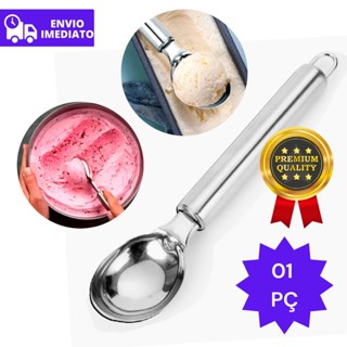 Colher Pegador de Sorvete Inox Multiuso Universal 20,5cm