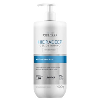 Hidradeep Gel de Banho Profuse Limpeza Hidratante Corporal e Facial 400g