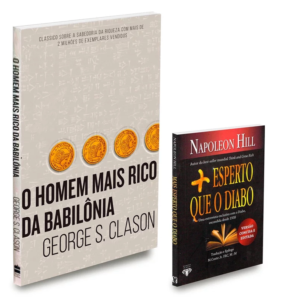 Kit O Homem Mais Rico Da Babilônia + Mais Esperto Que O Diabo