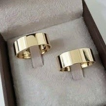 ALIANÇA MOEDA ANTIGA RETA 8MM (UNIDADE)