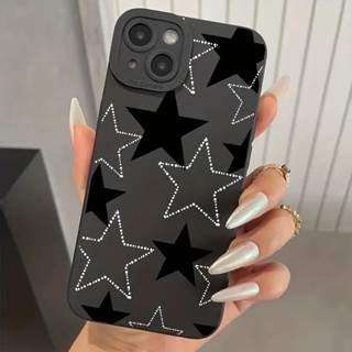 Pentagrama Criativo Fringe Estrela Capa De Silicone Para iPhone 15 Pro Max 14 13 12 11 XS XR X 7 8 Plus SE 2020 Macia À Prova De Choque
