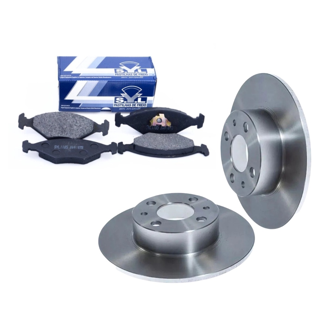 Par Disco Freio Solido E Jogo Pastilha Freio Uno 1990 91 92 93 94 95 96 Até 2013 em Oferta na Shopee
