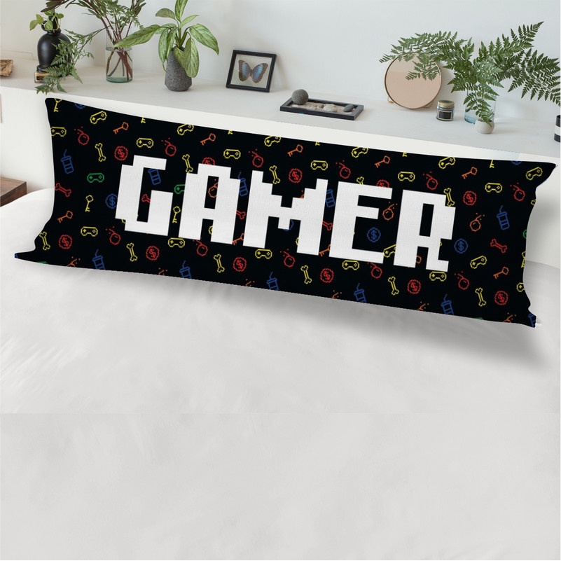 Fronha para Travesseiro de Corpo 1,25 x0,45 com Zíper DY1327 em Oferta na Shopee