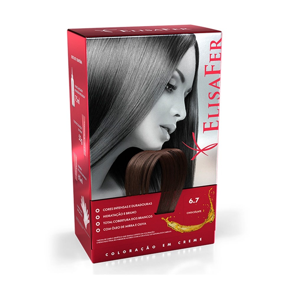 Tintura Elisafer 6.7 Chocolate em Oferta na Shopee