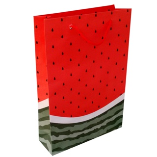 Sacolas De Papel Melancia Magali 25x17x6cm 10u a 50u Para Lembrancinha De Aniversário Surpresa Presente Bolsa Festa em Oferta na Shopee