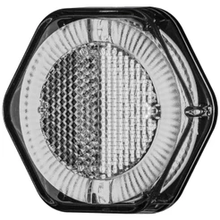 Lanterna Lateral Led Cristal 12/24V C/Guia de Luz P/Caminhão