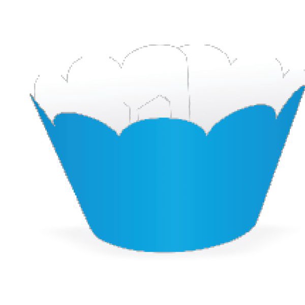 Mini Wrapper Mini Cupcake - Azul - 3cm x 14,5cm - 12 unidades - Nc Toys - Home & Living