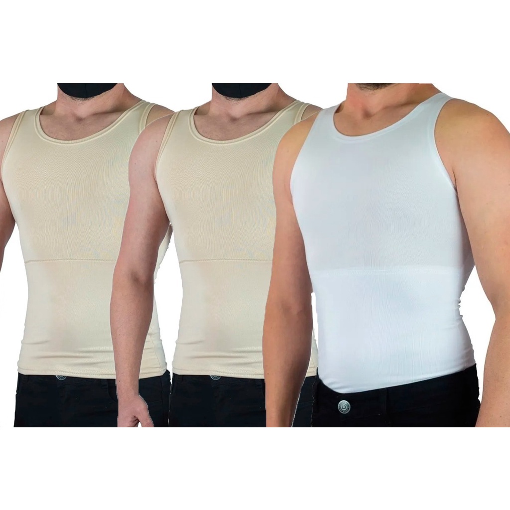Kit 3 Cintas Modeladoras Masculinas Postural Reduz Medidas
