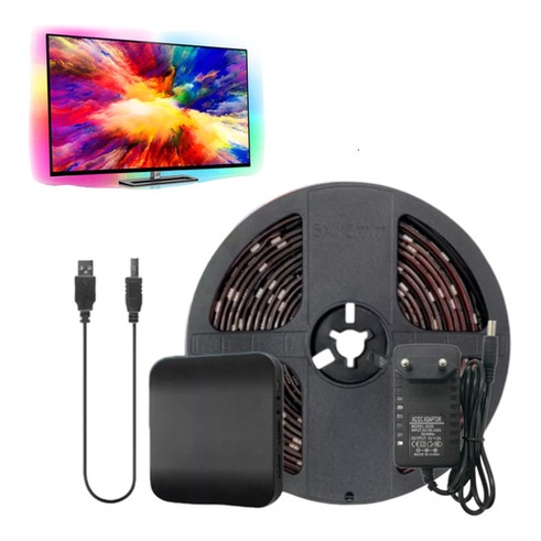 Fita Led Rgbic Ambilight Reage As Cores De Tv de 55 à 65 Polegadas Inteligente Smart Wifi