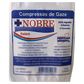 Compressa gaze 13 fios estéril kit 50 pacotes com 10 envelopes cada gases pacote curativo 100% algodão algodanada pacotes preço atacado hidrófila anvisa nota fiscal nobre 7,5 x 7,5 clean não aderente cirúrgico pode usar em feridas abertas