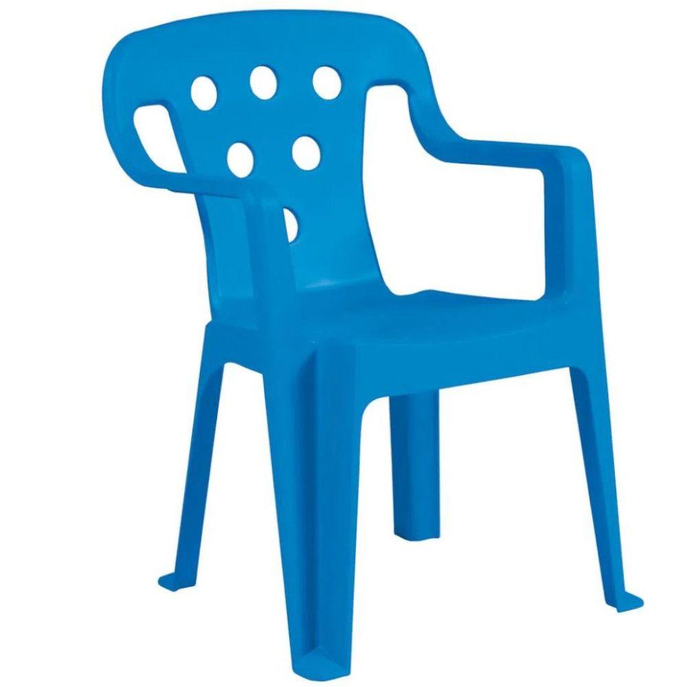 Poltrona / Cadeira Infantil Mor 15151554 Kids Plástica Azul
