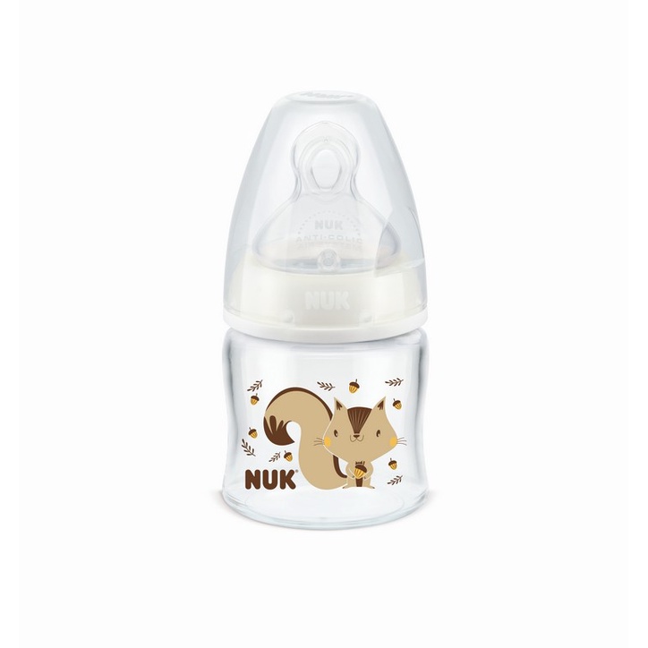 MAMADEIRA NUK FASE 1 FC NEWBORN 90ML NEUTRAL BICO SILICONE ANTICÓLICA TAMPA ANTIVAZAMENTO