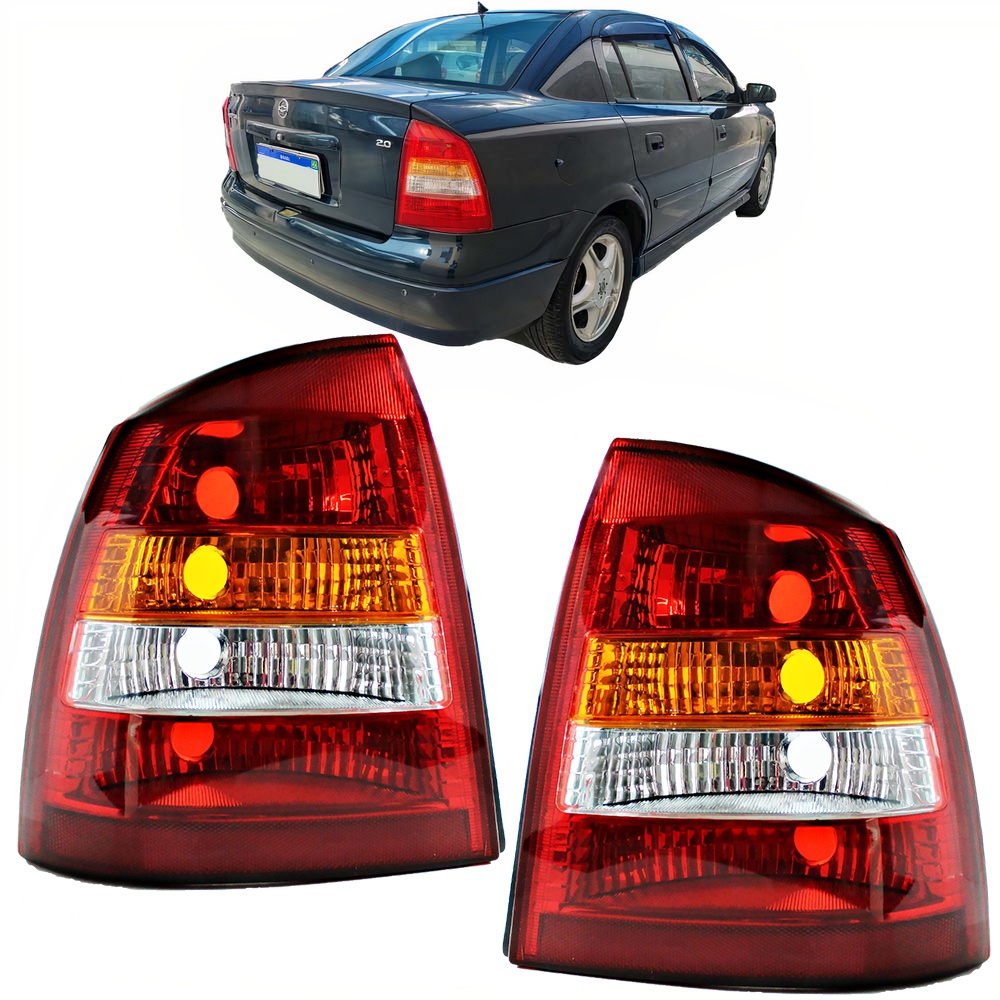 PAR Lanterna Traseira Astra Sedan 1999 2000 2001 2002 TRI
