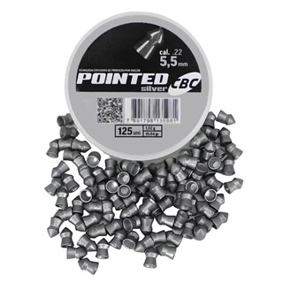 Chumbinho Pointed Silver 5.5mm 125 Unidades – CBC