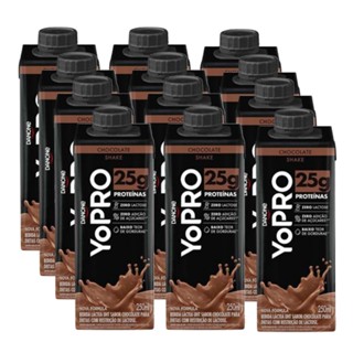 Pack 12 unidades YoPRO Bebida Láctea UHT Chocolate 25g de proteínas 250ml