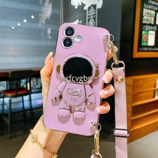 Estojo Macio Para Astronautas Samsung Galaxy A04 A04E A03 A03 Porta-Com Cordão