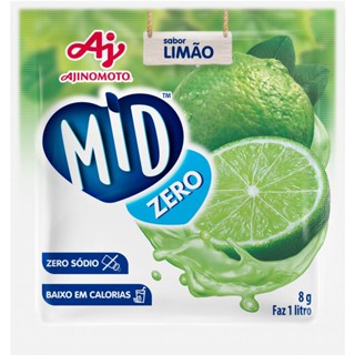 Refresco em Pó MID Zero Açúcar Sabor Limão 8g