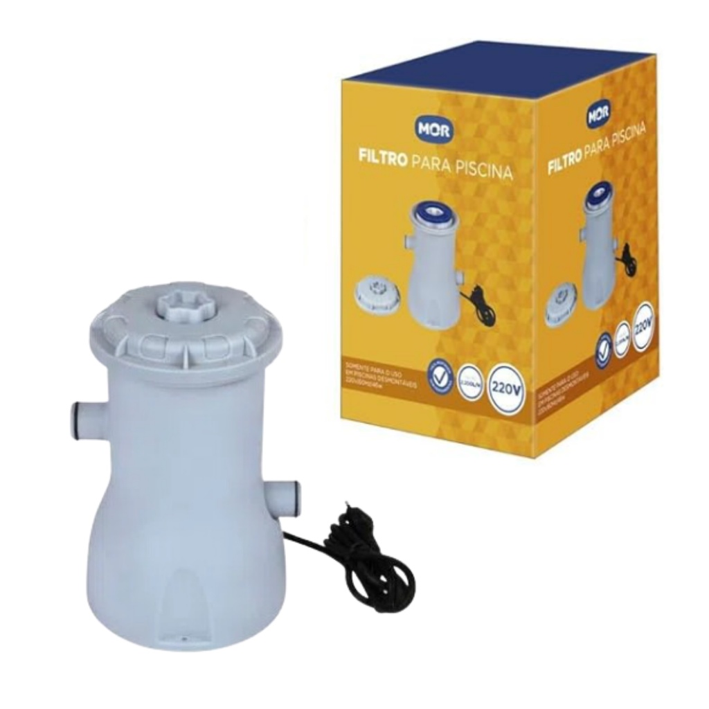Bomba Filtro Para Piscina 2.200l/h 220v + Refil Incluso Mor em Oferta na Shopee
