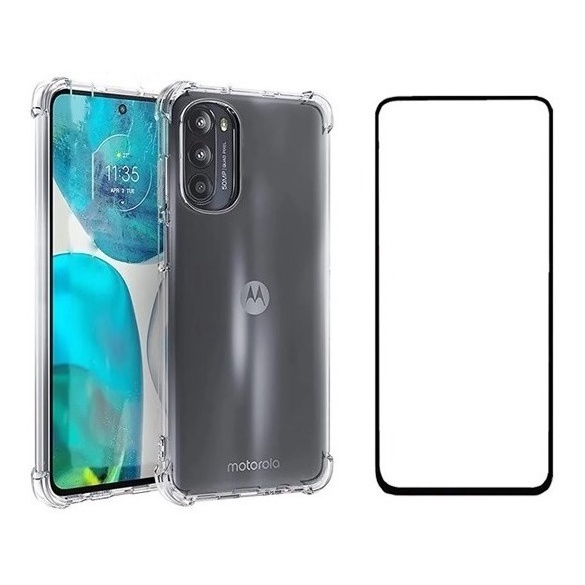 Capa Case Capinha Compatível Com Moto E32 + Película 3D Vidro Temperado em Oferta na Shopee