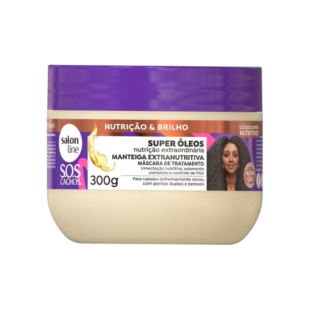 Mascara Capilar Salon Line Condicionador Sos Manteiga Extra Super Óleos 300gr em Oferta na Shopee