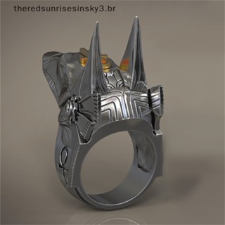 TSBR Clássico E Moda Antigo Faraó Egípcio Anubis Deus Cabeça Do Lobo Anel De Aniversário Jóias Presentes `