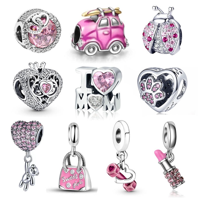 Novo Estilo Pulseira de Prata 925 Pulseira de Prata Acessórios Pouch Charm