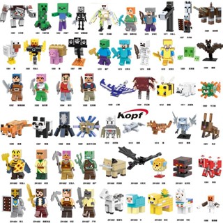 Minecraft MC Série de Personagens Mini Blocos de Construção Blocos de Construção Minifiguras de Personagens de Brinquedos Minecraft