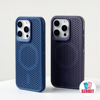 Carregamento Magnético Sem Fio Ultra-Fino Dissipação De Calor Capa Dura À Prova De Choque Para iPhone 15 14 13 12 11 Pro Max 15 Plus Da Caixa Do Telefone Anti-Queda