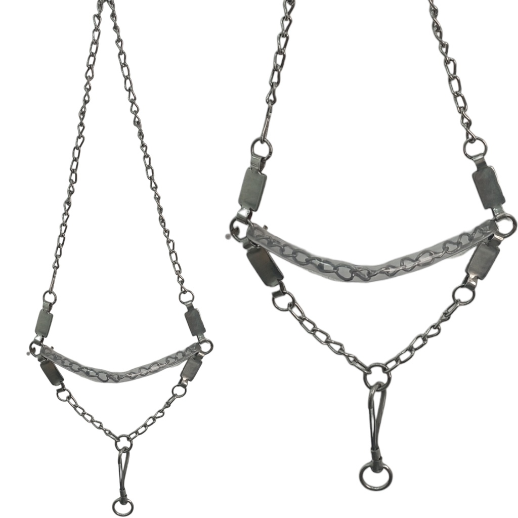 Cabresto de Corrente Inox Cavalo Regulável passeio em Oferta na Shopee