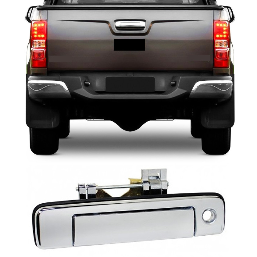 Macaneta Cromada Externa S10 2013 2014 2015 Tampa Traseira em Oferta na Shopee