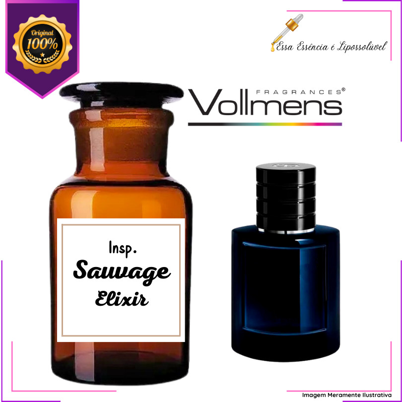 Essência Vollmens Premium Selvagem Elixir LPV - O Toque Sofisticado da Perfumaria Importada Masculina em Oferta na Shopee