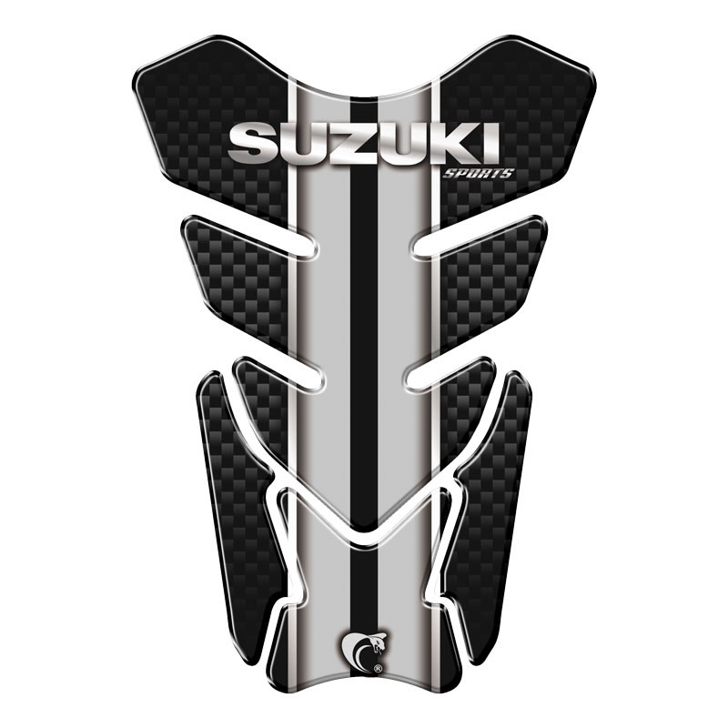 Adesivo Resinado Protetor De Tanque Moto qualquer moto Suzuki prata