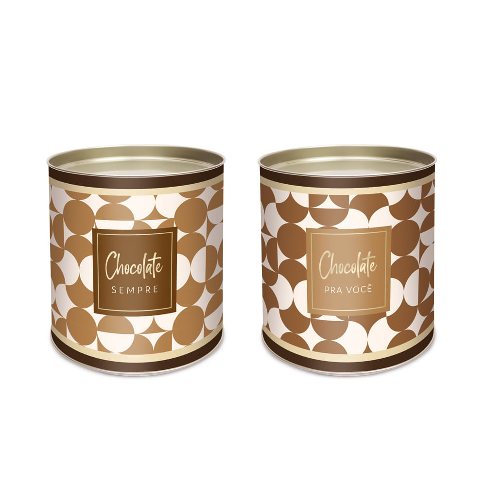 Lata para Doces Rígida - Chocolate Sempre Milis - 1 unidade - Cromus - Rizzo em Oferta na Shopee