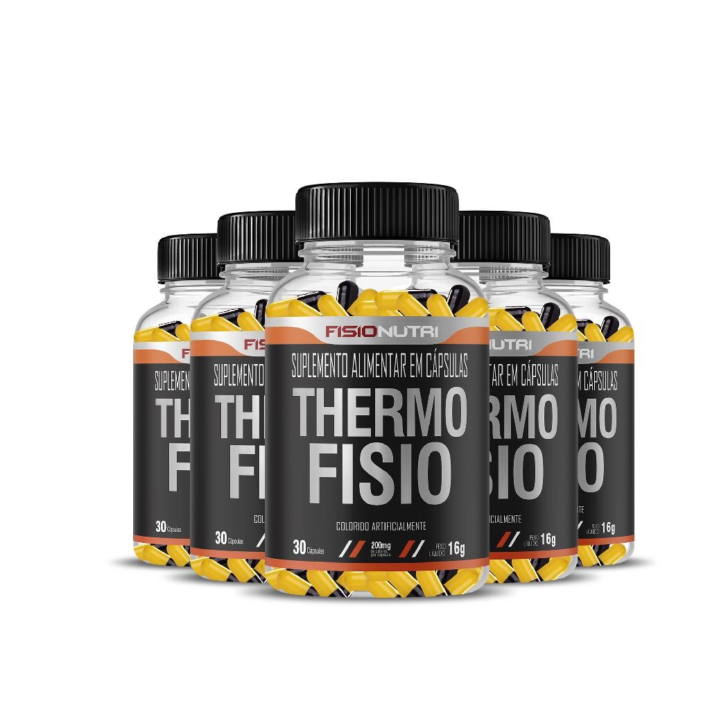 5x  THERMO FISIO 30 CAPSULAS FISIO NUTRI