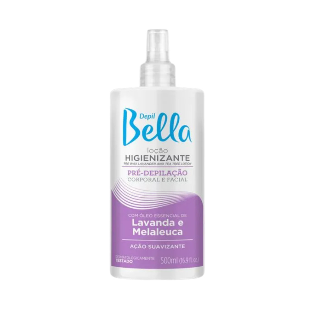 Loçao Depil Bella Higienizante Lavanda e Melaleuca 500ml em Oferta na Shopee