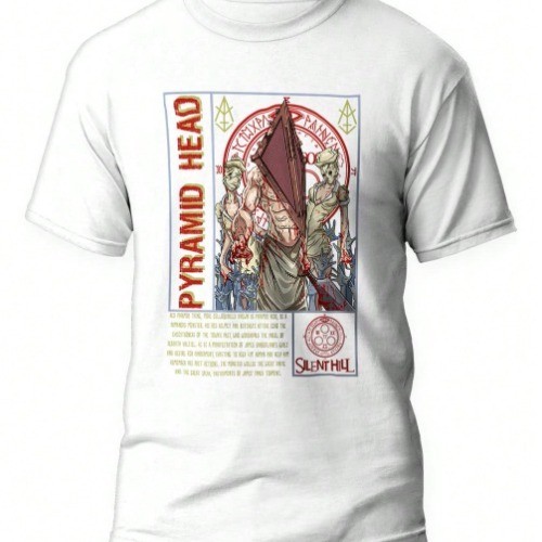 Camiseta Pyramid Head Silent Hill Jogo Terror Geek Nerd Camisa Blusa