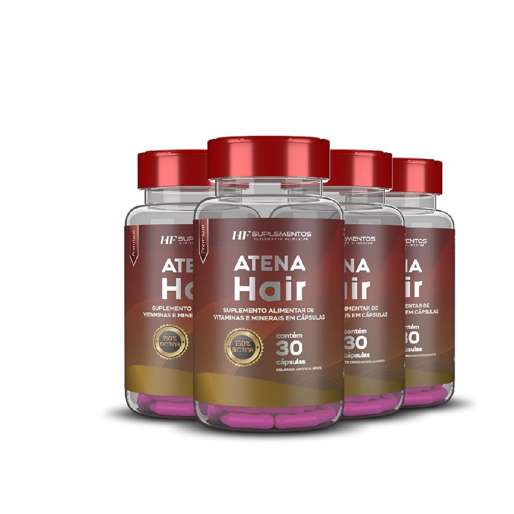 4x ATENA HAIR SKIN NAILS HF SUPLEMENTOS 30 CAPS