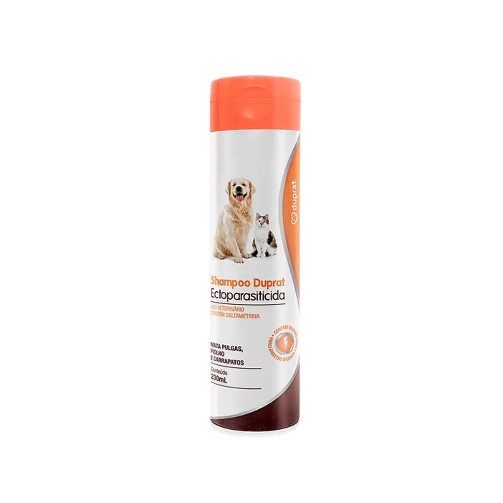 Shampoo Duprat Ectoparasiticida 230 Ml Cães E Gatos 230ml Antipulgas e Carrapatos