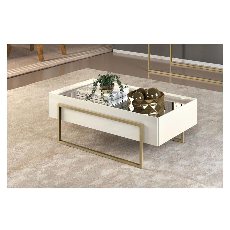 Mesa de Centro Suri Off White – DJ Móveis