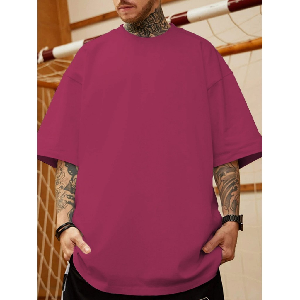 Camiseta Oversized Unissex Lisa Plus Size Básica Camisa Life Style Old School Blusa Básica Casual