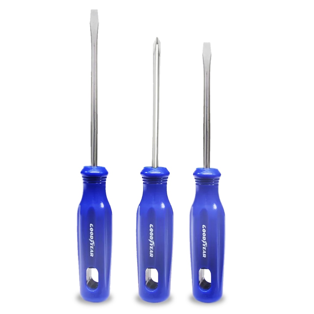 Kit Chave De Fenda Philips 3 Peças Aço Goodyear - Home & Living