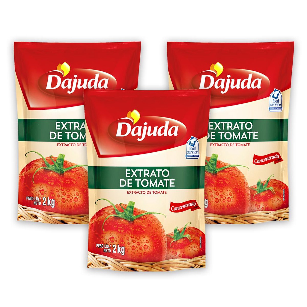 03Un Extrato De Tomate Concentrado DAjuda Para Receitas Pronto Para Uso Para Massas Macarrão 2 Kg