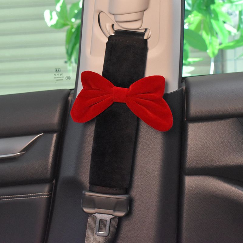 Capa Para Cinto De Segurança De Carro-Protetor De Ombro Com Laço De Veludo | Proteção Anti-Pitada Pescoço Acessório Maci
