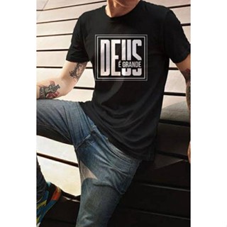 Camiseta DEUS É GRANDE Religiosa Unissex Camisa Fé Gratidão Jesus Abençoado Evangélica Gospel - Envio rapido - WL