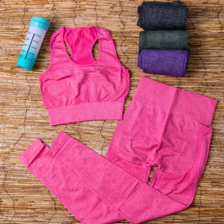 Conjunto Esportivo Zero Transparência Legging E Cropped