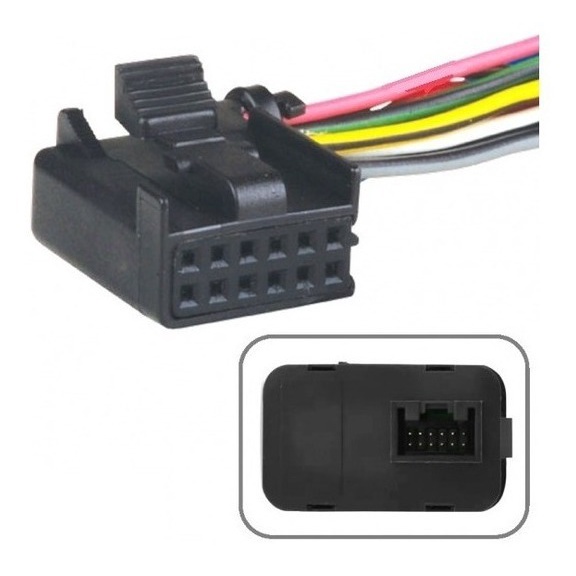 Chicote Conector Botão Vidro Elétrico Celta Quadruplo