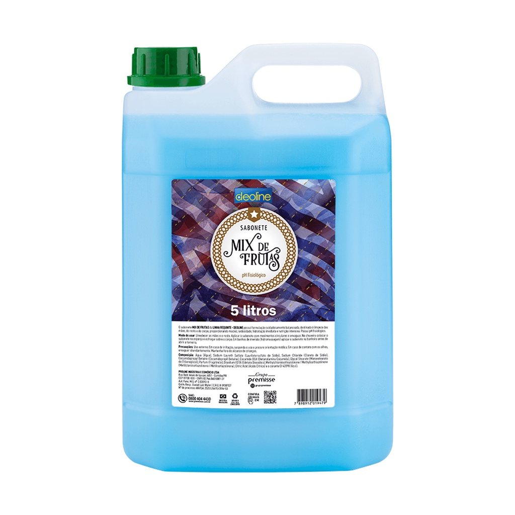 Sabonete Líquido Deoline Mix de Frutas Premisse - 5L - Beauty